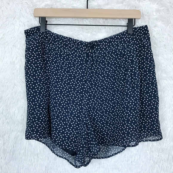LC Lauren Conrad Pants - Polka Dot Shorts Culottes Blue LC Lauren Conrad